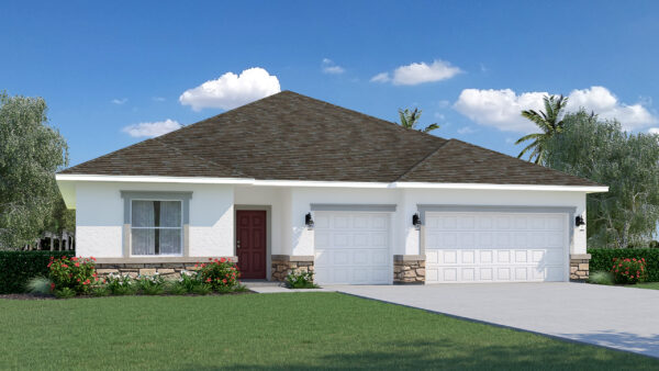 The Sanibel floorplan from the Cornerstone collection by Holiday Builders