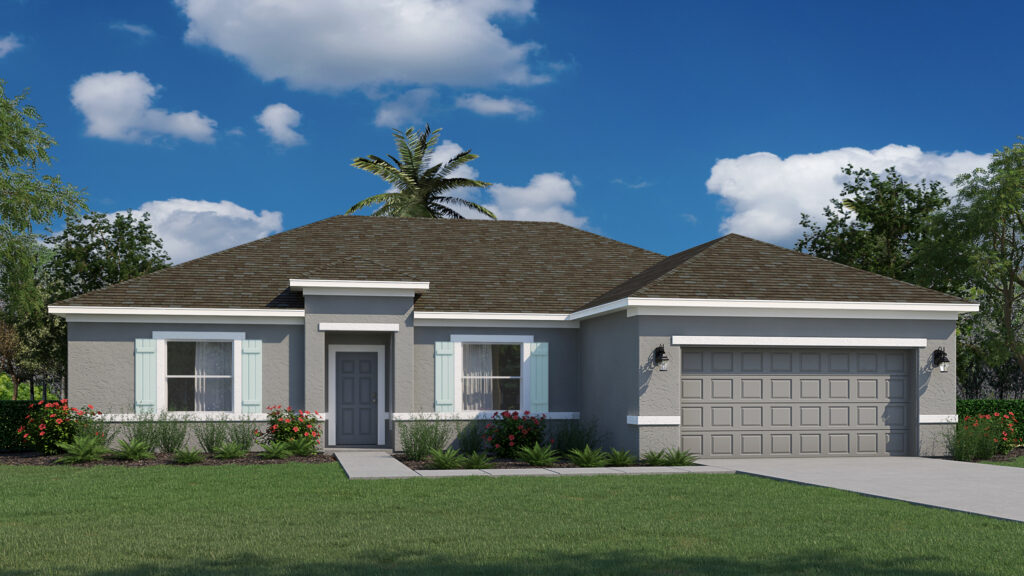The Siesta floorplan from the Cornerstone collection by Holiday Builders