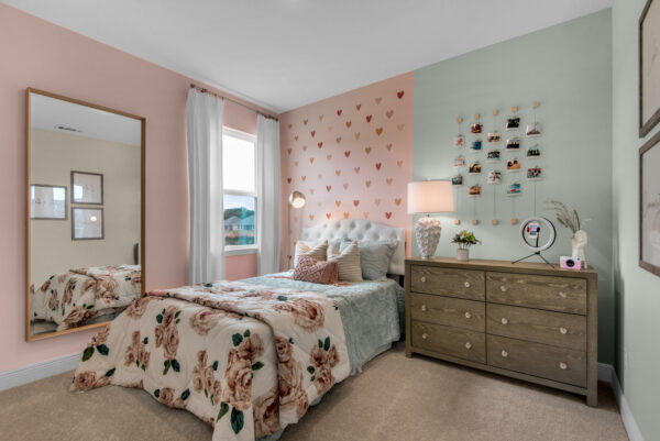 The Seacrest model home is the sales center at Southern Palms in Pace, FL.