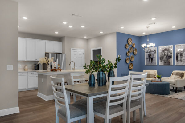 The Seacrest model home is the sales center at Southern Palms in Pace, FL.