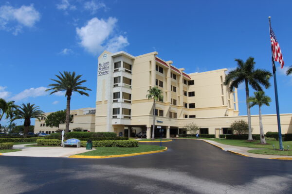 The St. Lucie Medical Center in Port St Lucie, close proximity to homes built by Holiday Builders.