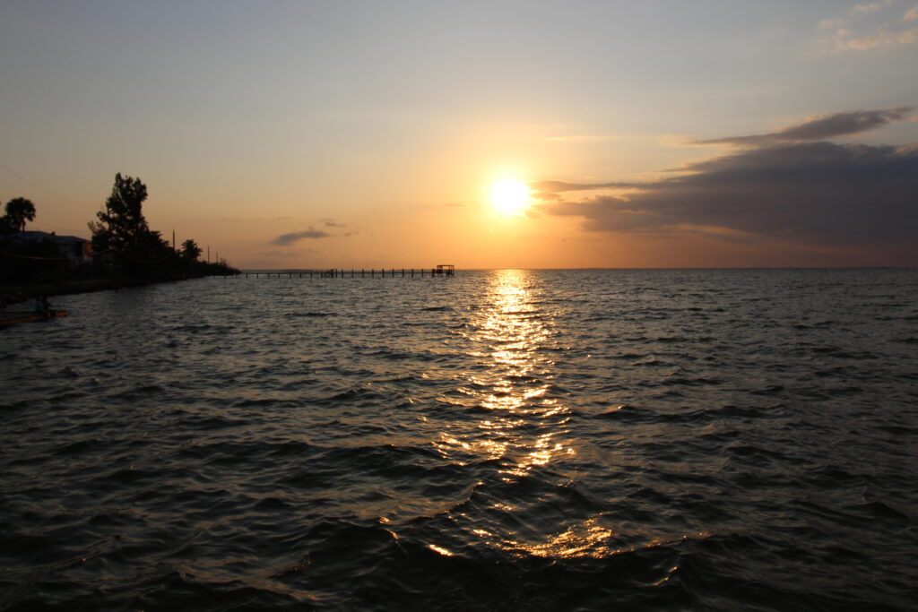 The sun settles on Cape Coral