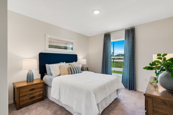 The Sylvester floorplan from the Value Collection is the sales center in Palm Bay.