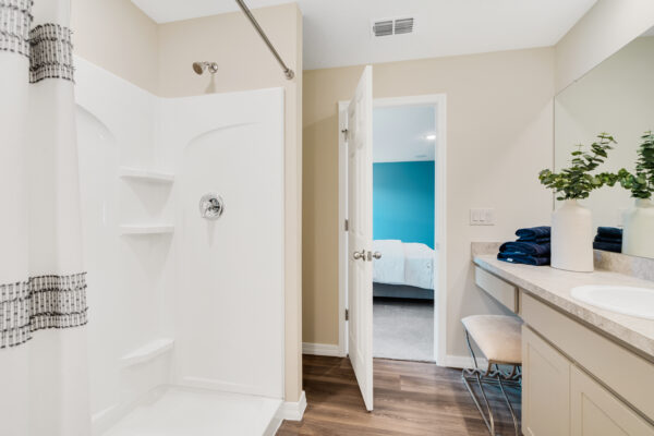 The Sylvester floorplan from the Value Collection is the sales center in Palm Bay.