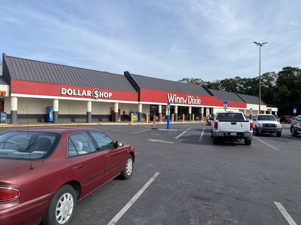 Winn Dixie grocery store within walking distance of Southern Palms.